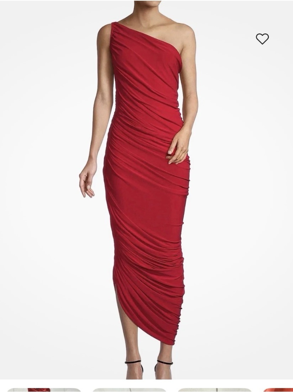 Norma Kamali Rust Orange Diana Maxi Dress NWT XL